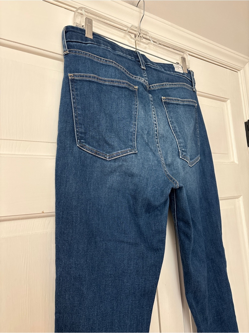 Frank & Eileen Derry Slim Straight Leg Jeans Raw Hem Women Size 30 Quiet Luxury - Picture 12 of 16